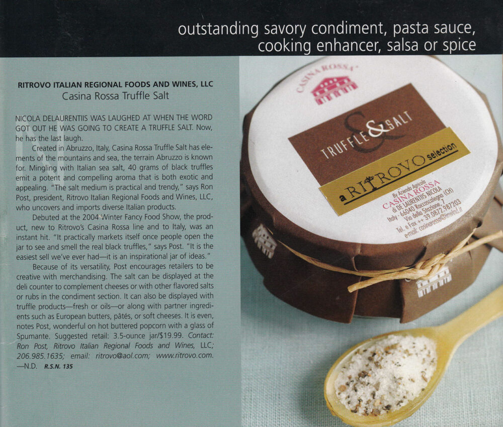 NASF 2005 Awarded Sale al Tartufo